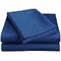 Elegance 250-Thread Count Cotton Rich Queen Sofa Bed Sheet Set, Navy