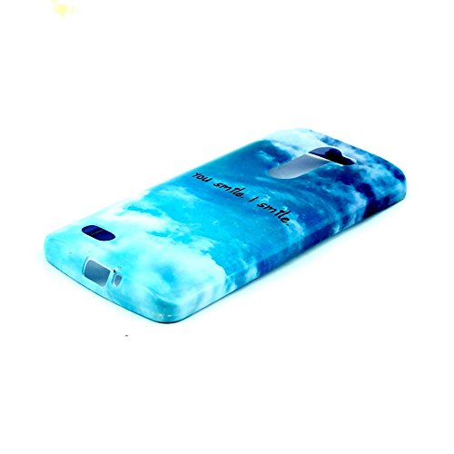 Camiter LG L Bello D337 Case ,LG L Prime D337 Case ,Smile Letters TPU Gel Silicone Soft Protective Back Case Skin Cover For LG L Bello L Prime D337