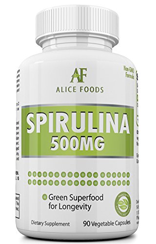 Best Value Potent Spirulina Capsules + Guide on Superfood Meal Plans And Recipes - Easily Meet Everyday Nutrition Needs - Rich in Nutrients and Proteins - Improves Immune System - Powerful Antioxidant