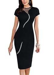Plus Size Sexy Polyester Cocktail Stretchy Bodycon Dress/Party Dress/Midi Dress 
