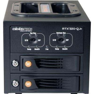 RTX220-QJP, 2-BAY Trayfree Drive Enclosure with write Protection, Jbod, FW800/FW400
