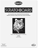 Melissa & Doug Scratchboard, 11" x 14", Black Coated, 12-Board