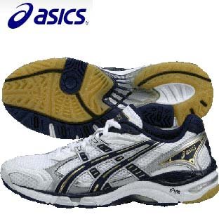 アシックス ASICS バレーボールシューズ ゲルバレークロス TVR704（0150） ホワイト/ネイビー 26.5cm