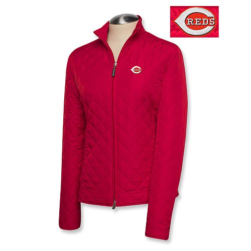Cincinnati Reds Women's Quilted Jacket By Cutter & Buck Small