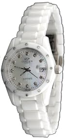 Oniss #ON601-L7 Women's White Diamondite Ceramic Collection Watch