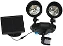 Proteam SL1088 - Solar Powered Twin Head PIR Sensor Security LED Light