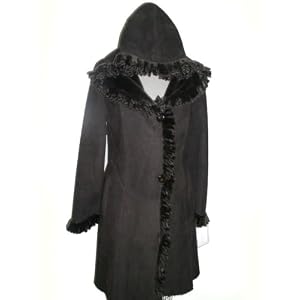 Buy Dark Brown Hooded Merino Brisa Shearling Stroller by FursNewYork