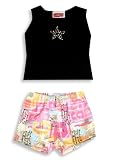 Rubbies - Toddler Girls 2-Piece Short Set, Black, Multi