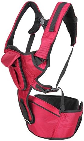 MaBoShi 4 in 1 - Backpack, Front Facing, Kangaroo, &amp; Sling Positions Baby Carrier (red)