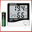 LCD Display Temperature and Humidity Meter with Alarm Clock Hygrometer