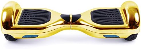 Powerboard by HOVERBOARD - Gold Chrome - 2 Wheel Self Balancing Scooter with LED Lights - Hands Free Mini Segway Airboard - The Perfect Personal Transporter - USA Company