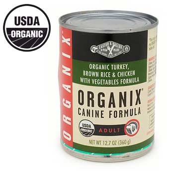 Castor and Pollux Organix Organic Turkey, Brown Rice and Chicken with Vegetables Canned Canine Formula Food