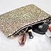 Gold color Dazzling Glitter Sparkling Bling Sequins Handbag Clutch Evening Party Bag