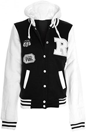 Balingi Varsity College Jacket for women BA10283, Größe:S;Farbe:Black