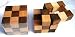 Wooden Puzzle. 3D.Cube Snake.