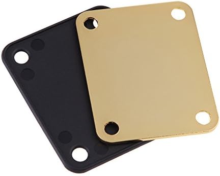 Chinareta New Stratocaster Telecaster Gold Neck Plate w/ Screws for Fender Guitar