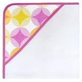 American Terry bubbles pink hooded towel