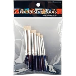 Shiva Stencil Brush Set-4/Pkg