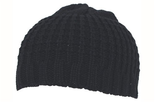 Strickmütze Mütze BEANIE BEN grob gestrickt schwarz