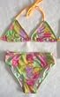 Girls 7-16 2-piece Swimwear Triangle Top Bikini Multi Squares