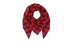 Marc by Marc Jacobs Bufanda Lana Woven lette Check (Rojo / Violeta)