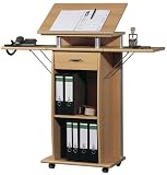 Produkt-Bild: Germania 469-11 Stehpult, Arbeitsplatte schwenkbar, Seitenarme klappbar