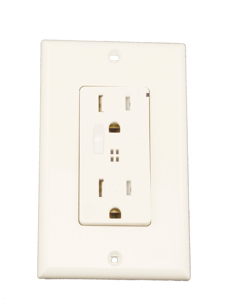 Leviton T7280-W 15-Amp, 125-Volt, Tamper-Resistant, Decora Plus ...