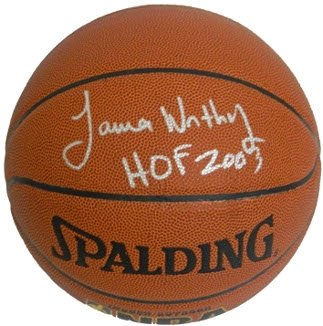 James Worthy Autographed/Hand Signed Indoor/Outdoor Basketball HOF 2003