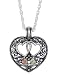 Black Hills Gold with Sterling Double Heart Pendant