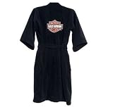 Harley-Davidson® Men's or Women's Bath Robe. Black, 100% Cotton, Luxurious and Heavy.