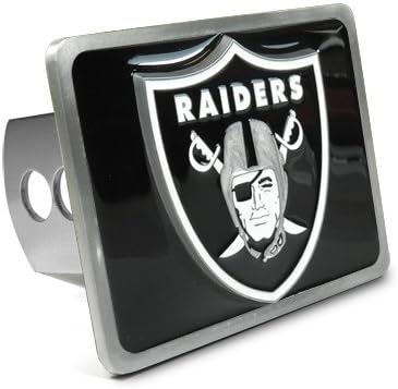 NFL Oakland Raiders 3D Logo Metal Trailer Tow Hitch Cover