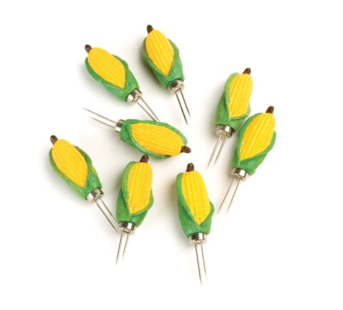 Charcoal Companion Classic Mini-Corn Corn Holders, 4 Pairs