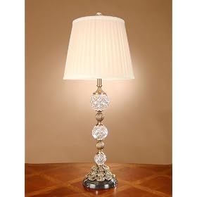 Dale Tiffany GT701030 Crumack Table Lamp, Antique Bronze and Fabric Shade