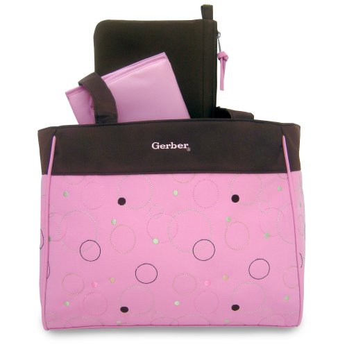 Gerber Circle Diaper Tote Pink