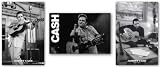 Lot of 3 Johnny Cash Posters (Main in Black, Walk the Line, Middle Finger) Music Posters Prints - 24x36