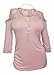 eVogues Women's Cutout Cold Shoulder Top