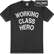 John Lennon 'Working Class Hero' lightweight coal black t-shirt