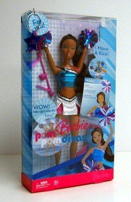 417IzyCZ0IL Barbie Pom Pom Divas Twirl Girls Doll (African American)