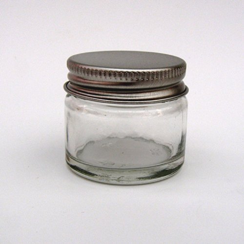 10 x Small 15ml Clear Glass Jars/Pots with Aluminium EPE lined Screw Caps. Suitable for Lip Balms, Herbs, Spices, Facecream, Ointments & Candles by Avalon Cosmetic Packaging