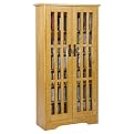 Mission Multimedia Cabinet With Glass Doors