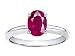 1.00 cts Genuine Ruby Solitaire Engagement Ring - 14kt White or Yellow Gold