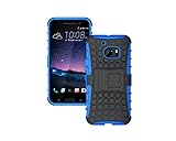 【サービスTeam】 HTC 10 専用ケース、スタンド機能により、優れた装甲保護、大部分の損傷受けた電話を減らします (ブルー)