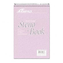 Ampad Pastel Steno Books, Orchid, 80 Sheets per Book, 4 Pack (45-288)