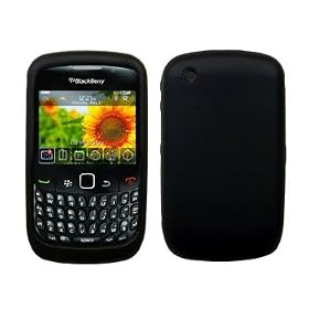 Black Silicone Case / Skin / Cover for RIM BlackBerry Curve 8520 / 8530