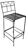 PTC Home & Garden Folding Bar Stool, Pewter