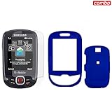 Samsung Smile T359 Combo Rubber Feel Dark Blue Protective Case Faceplate Co ....