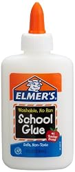 Elmer's Washable No-Run School Glue, 4 Ounces, White (E304)