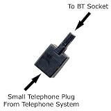 Genuine Philips PCC404 BT Adapter Plug (Black) 2422-037-00471 2422-033-00487 Converts Small Phone Plug to Large BT Socket Type Plug. For Philips Phone Models: CD, CD2351, CD2352, CD2353, CD4451S, CD4452S, CD4453S, CD6451B, CD6452B, DECT, DECT1111, DECT111