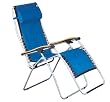 Faulkner XL Recliner Blue Jeans Padded with Wood Arms