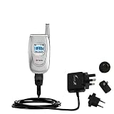 International Wall / AC Charger for the Samsung SPH-A620 - Gomadic Brand w/ TipExchange Technology